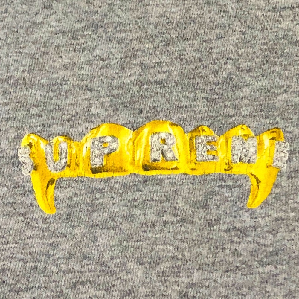 Supreme Grills Gray T-Shirt Mens Sz Small EUC
